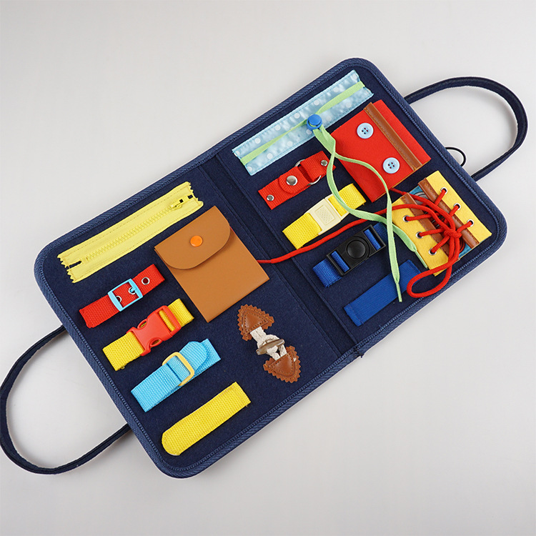 Montessori Teaching Aids Handbag Teaching Aids Busy Board Storage Children&#039;s Educational Fine Motor Training Early Education Kindergarten Toys