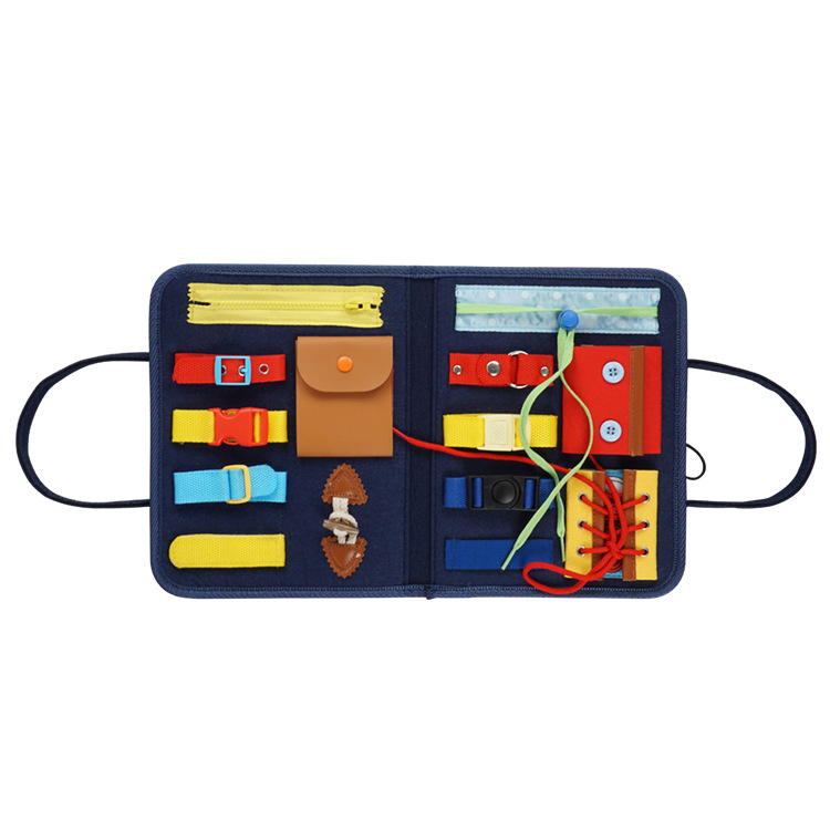 Montessori Teaching Aids Handbag Teaching Aids Busy Board Storage Children&#039;s Educational Fine Motor Training Early Education Kindergarten Toys