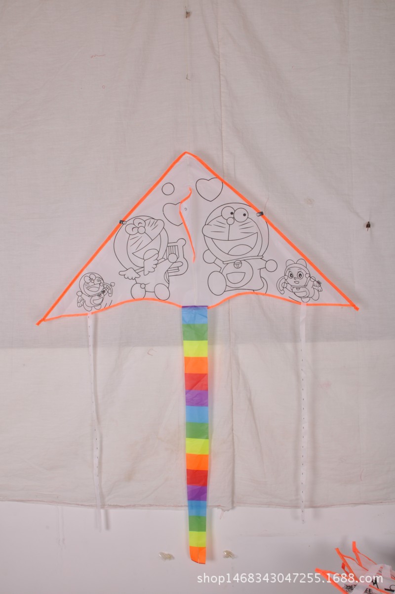 Weifang Children's Painting Kite Handmade DIY Teaching Blank Kite Full Set of Line Board Paint 42 Patterns Mixed Hair