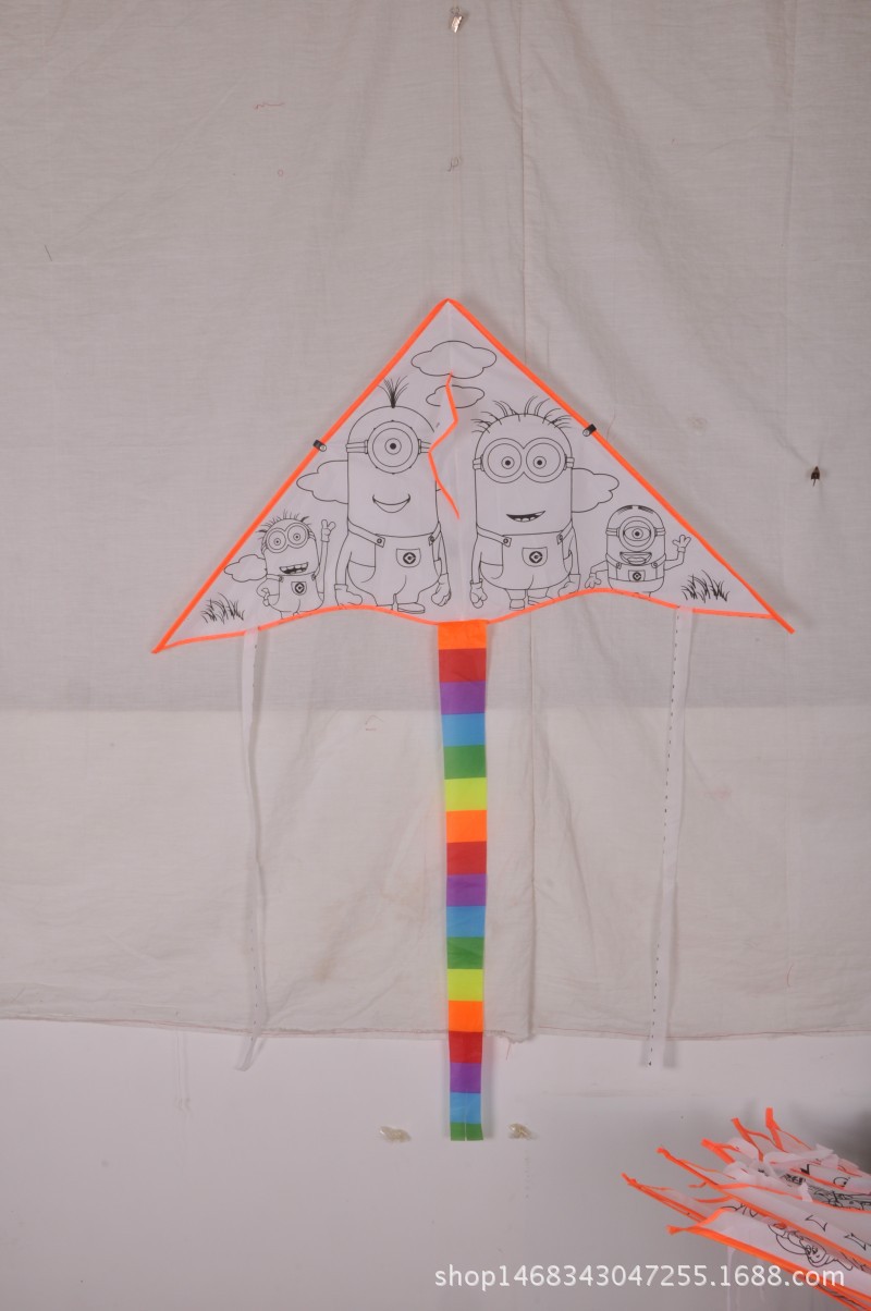 Weifang Children's Painting Kite Handmade DIY Teaching Blank Kite Full Set of Line Board Paint 42 Patterns Mixed Hair