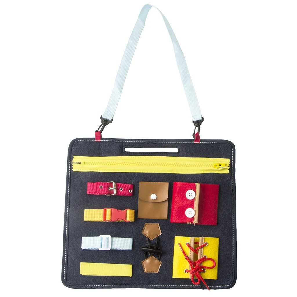 New Baby Learning Dressing Release Buckle Zipper Learning Board Montessori Felt Busy Board Toy Children Early Teaching Props