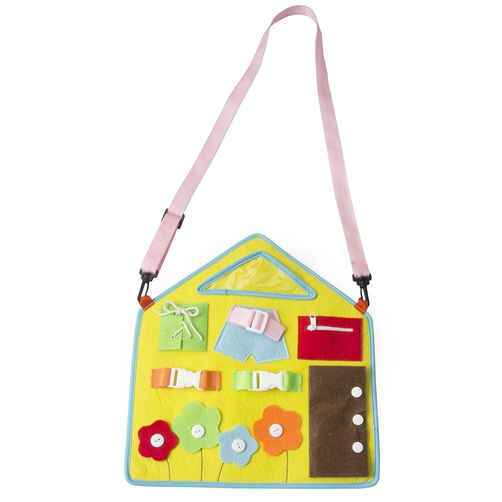 New Baby Learning Dressing Release Buckle Zipper Learning Board Montessori Felt Busy Board Toy Children Early Teaching Props