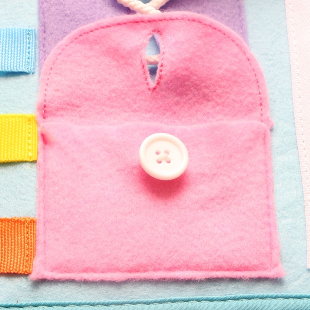 New Baby Learning Dressing Release Buckle Zipper Learning Board Montessori Felt Busy Board Toy Children Early Teaching Props