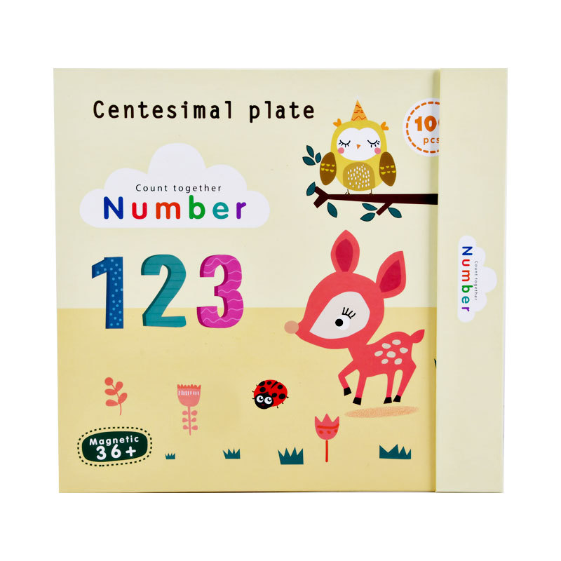 Children&#039;s Arithmetic Magnetic Hundreds Board Elementary School Students Intelligence Class Montessori Early Education Mathematics Teaching Aids Early Childhood Education Toys