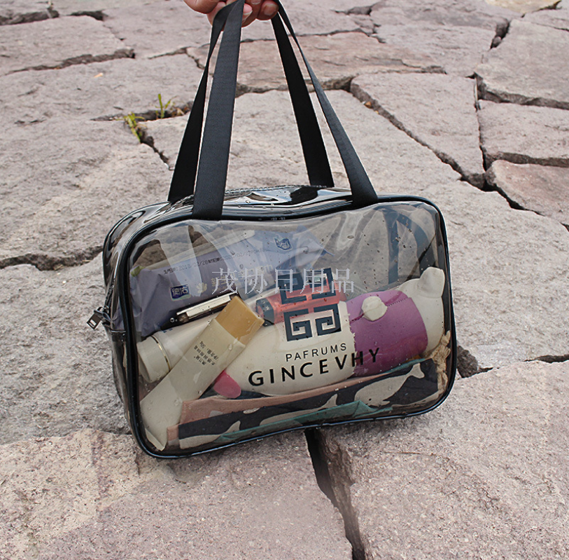 Transparent PVC bath bag large capacity waterproof cosmetic bag travel bag beach storage wash bag waterproof bag
