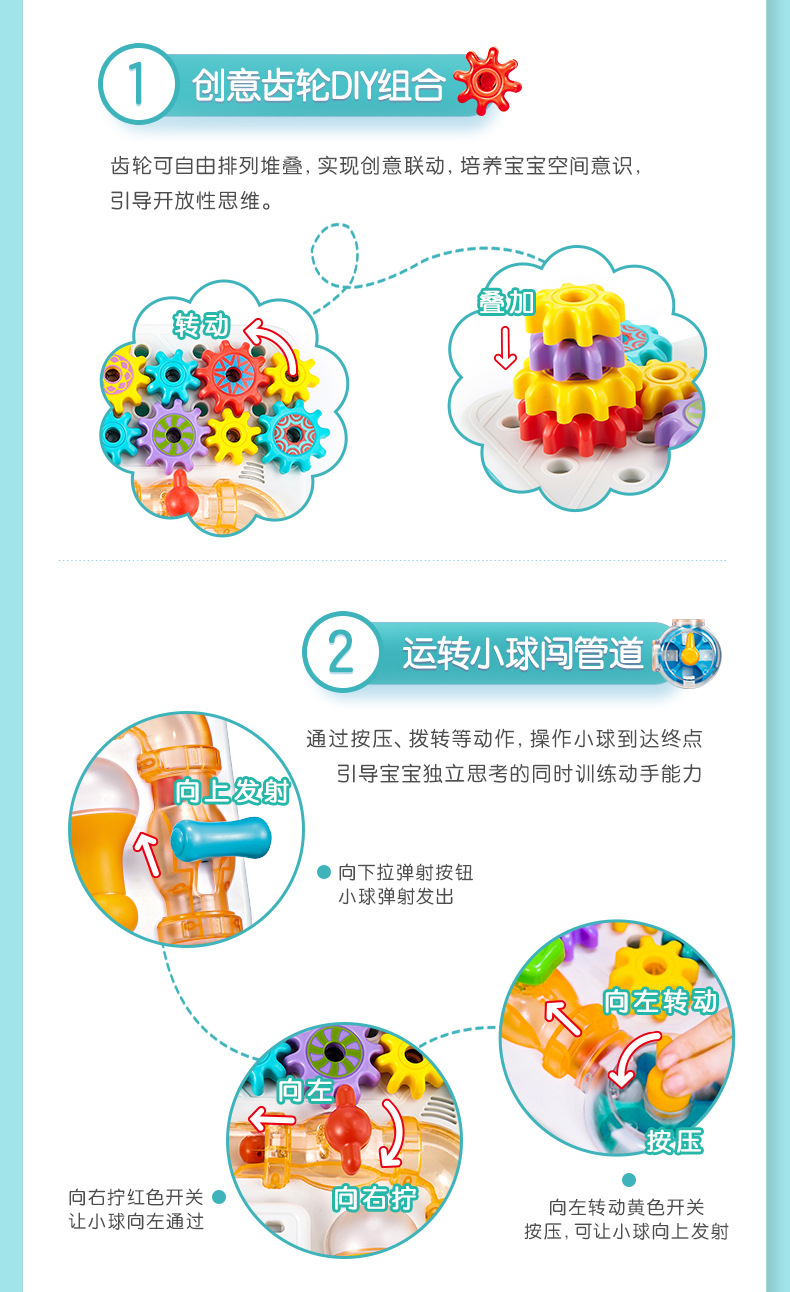 Aobei Early Education Teaching Aids Children 1-3 Years Old Baby Children Education Busy Board Unlocking Toys Children Montessori Early Education