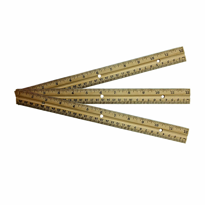 Ruler    stationery   SM3026K3 three-hole wooden ruler   original wooden ruler