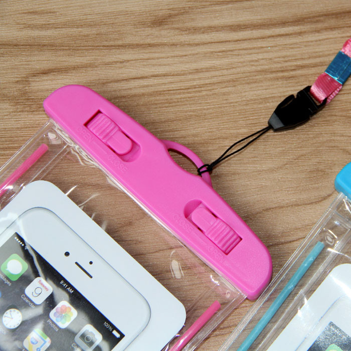PVC Transparent Luminous Mobile Phone Waterproof Bag Swimming Photography Diving Mobile Phone Waterproof Cover Printable Logo