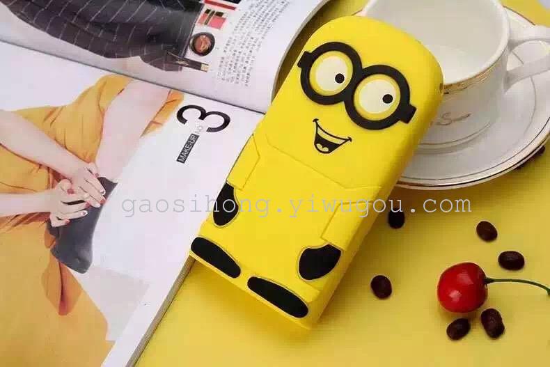 Small yellow cartoon solar camping light mobile power activities gift customized cute super adorable charging treasure