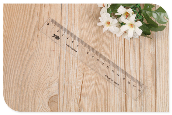 Plastic stationery ruler students examination triangle protractor ruler set ruler