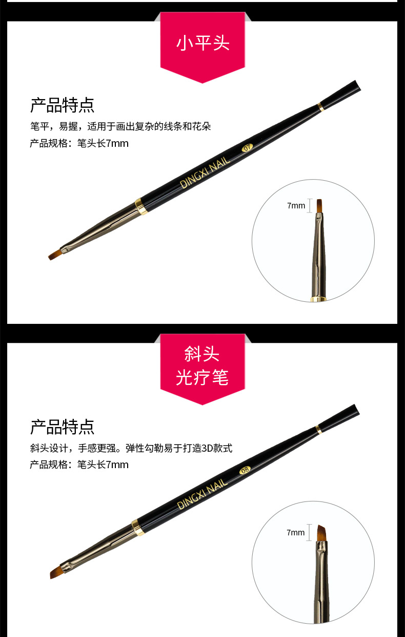 Gel Brush Mink Hair Nail Polish Pen Crystal Carved Phototherapy Line Drawing Pen Nail Brush Pen Set Flower Drawing Fluoresent Marker Gel Brush Mink Hair Nail Polish Pen Crystal Carved Phototherapy Line Drawing Pen Nail Brush Pen Set Flower Drawing Fluoresent Marker