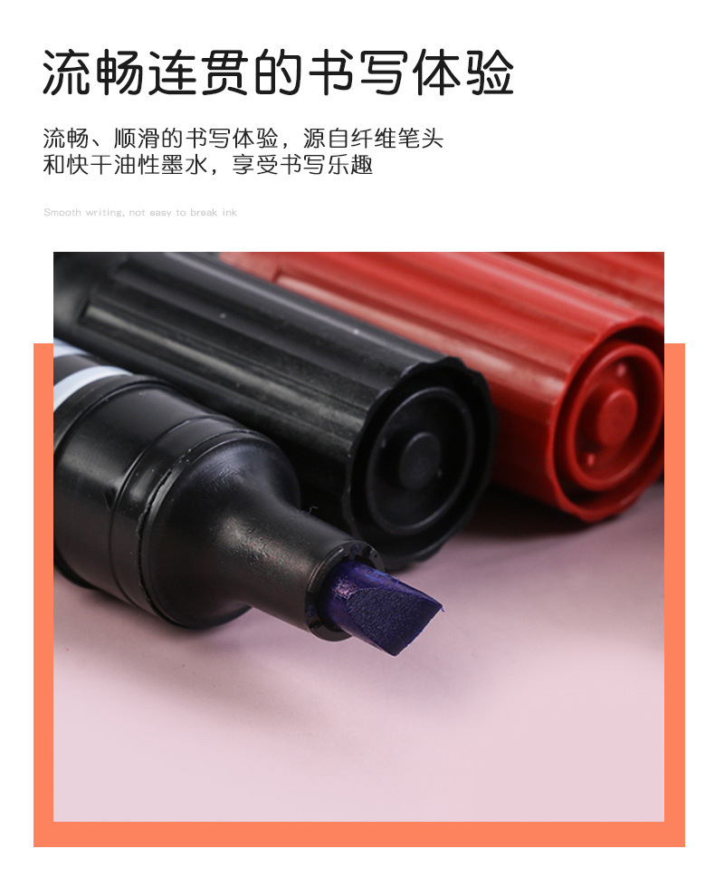 Double-Headed Oily Office round Head Black Marking Pen Express Logistics Blue Red Square Head Mark Marker Pen Customization Double-Headed Oily Office round Head Black Marking Pen Express Logistics Blue Red Square Head Mark Marker Pen Customization