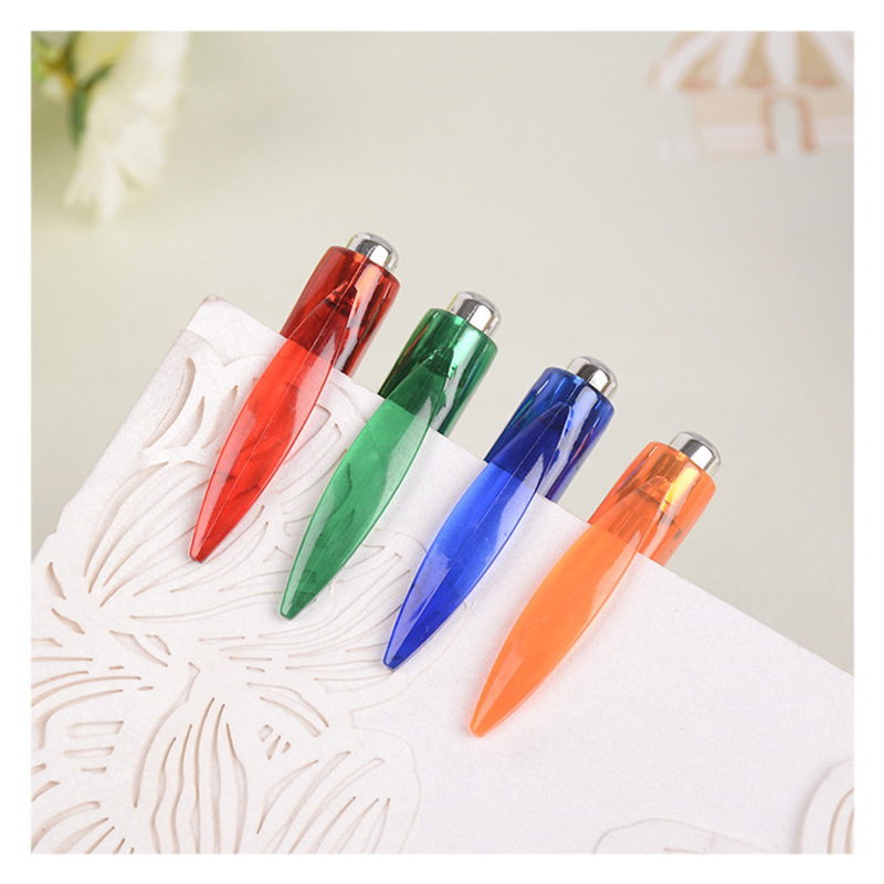 Factory Direct Sales Small Square Plastic Promotional Gift Pen Custom Advertising Marker Logo Printing Click Ballpoint Pen