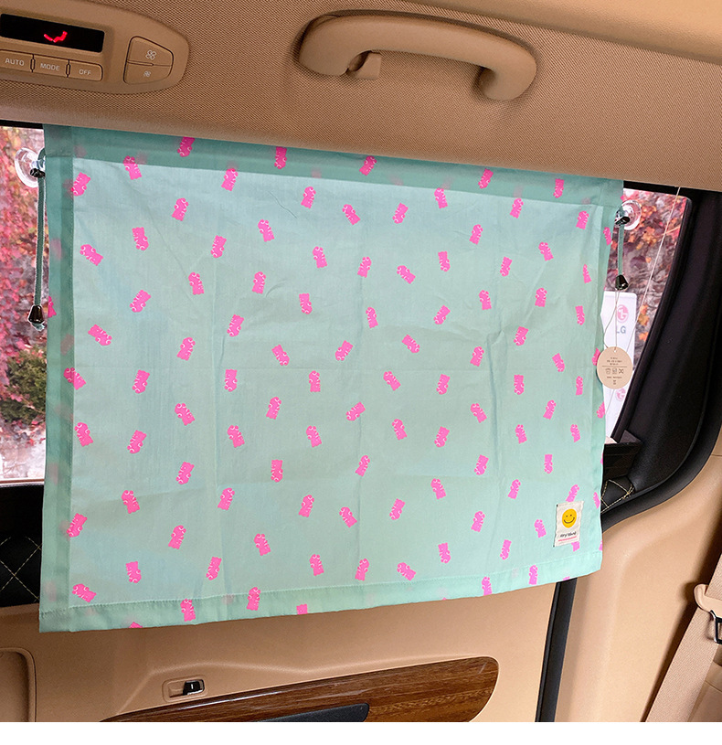 Same Style Vehicle Window Curtain Sun Shade Cartoon Children's Shading Insulated Magnetic Sucker Drawstring Version Same Style Vehicle Window Curtain Sun Shade Cartoon Children's Shading Insulated Magnetic Sucker Drawstring Version