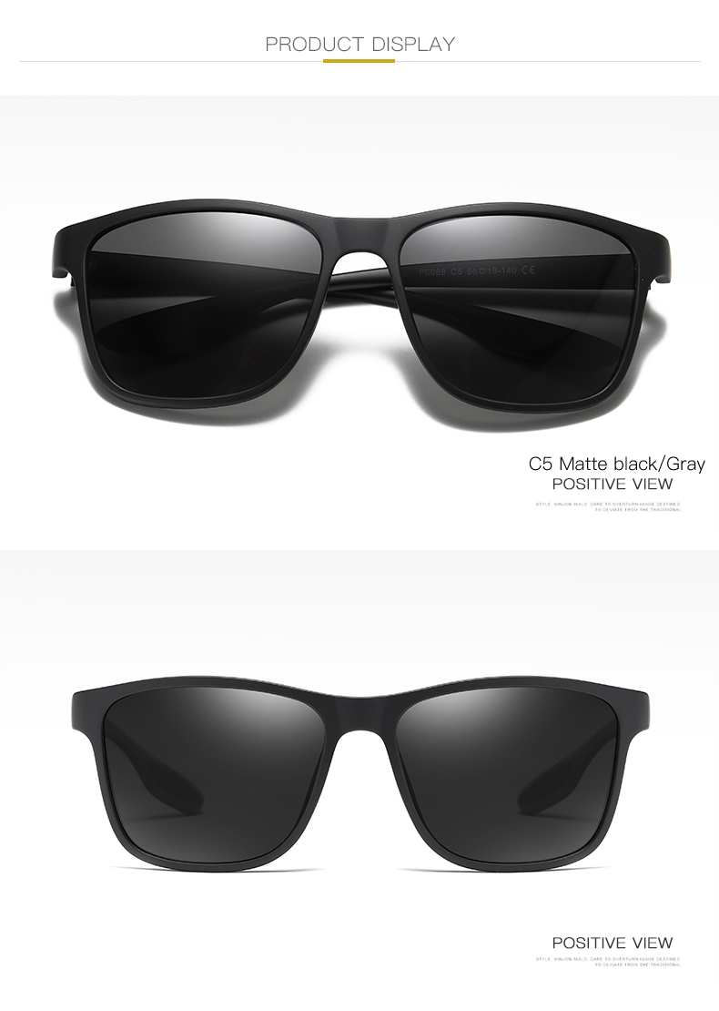 P0089 TR90 Polarized Sunglasses Men Driving Car Sun Shade Male Sun Glasses Shades P0089 TR90 Polarized Sunglasses Men Driving Car Sun Shade Male Sun Glasses Shades