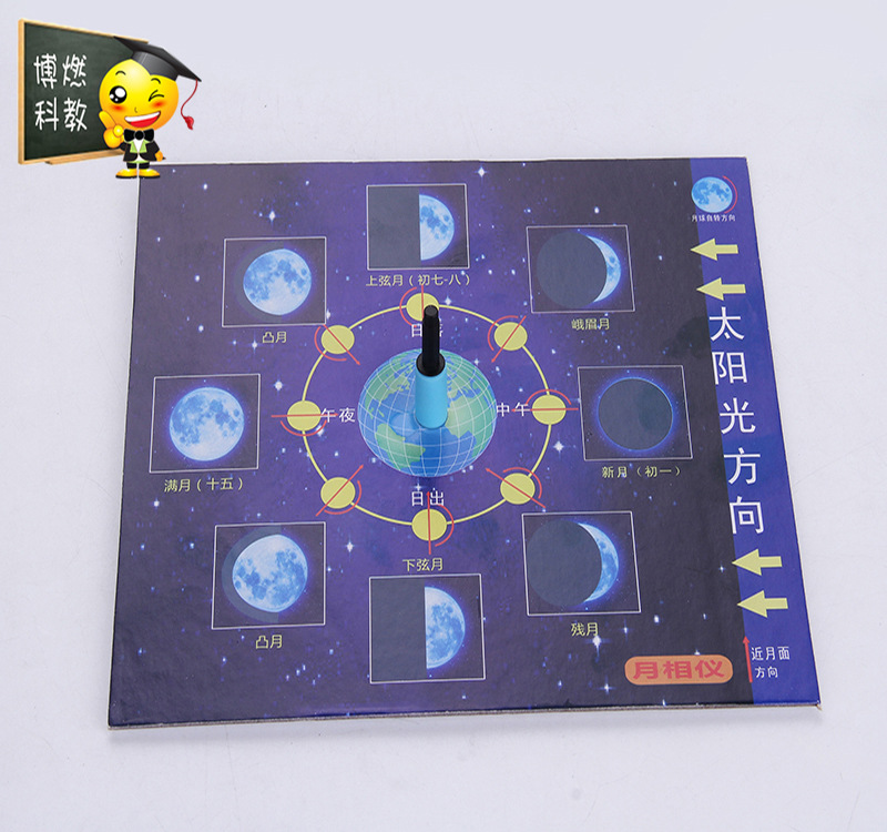 Small Production Moon Change Model Children&#039;s Scientific Invention Moon Phase Cause Stem Science Teaching Aids
