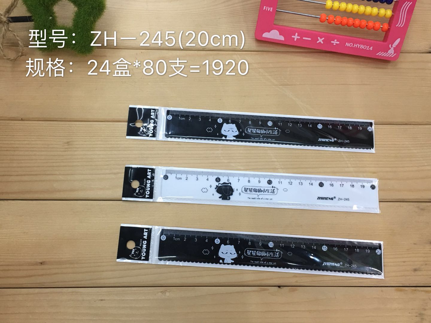 Zhiheng 20 cm plastic ruler