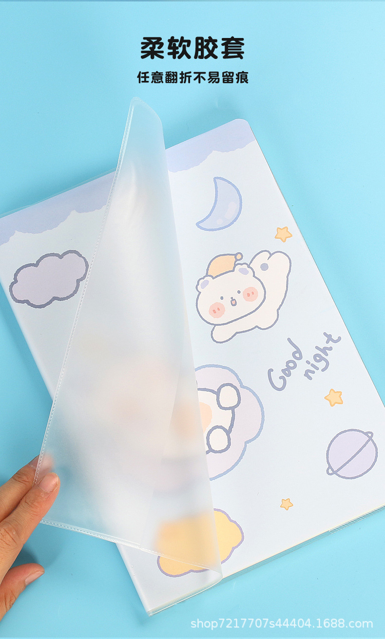 B5a5 Notebook Wholesale Soft Leather Simple Student Good-looking Cartoon Cute Creative Accounting Notes Plastic Cover Notebook