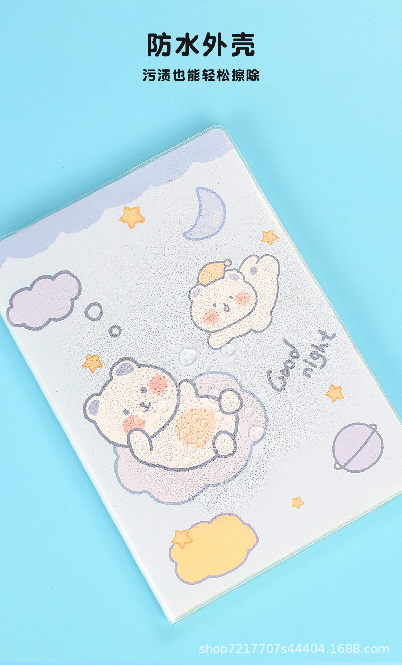 B5a5 Notebook Wholesale Soft Leather Simple Student Good-looking Cartoon Cute Creative Accounting Notes Plastic Cover Notebook