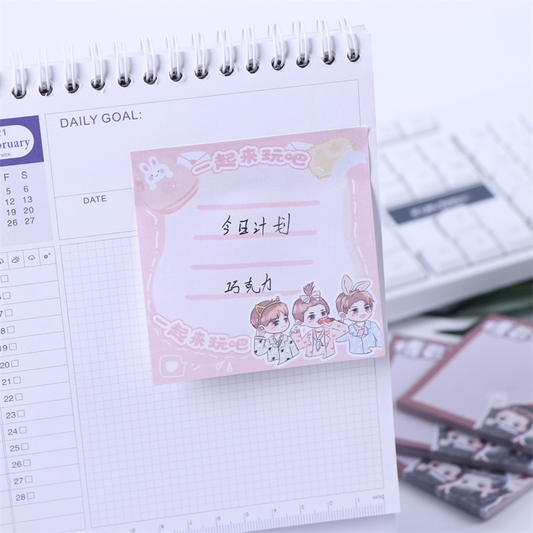 Color Creative Note Pad Advertising Sticky Note Customized Combination Shaped Cute Note Sticker Sticky Note Customized