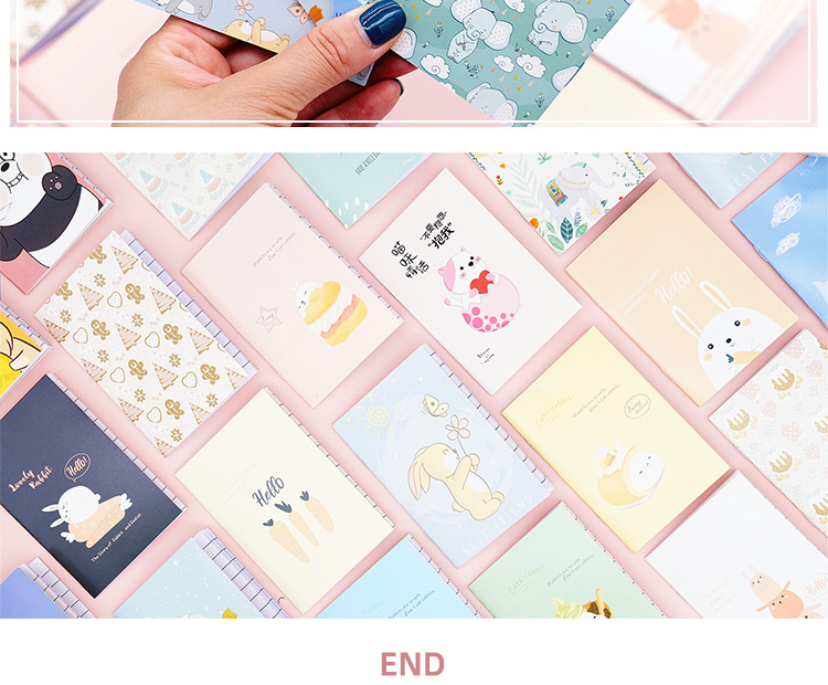 Factory Direct Supply Cartoon Notebook Mini Pockets Notebook Cute Notebook Gift Small Gift Wholesale Custom T
