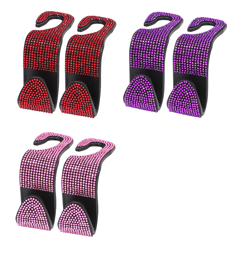 Cross-Border Car Hook Diamond Pendant Creative Rear Seat Back Hook Car Accessories Factory Wholesale Cross-Border Car Hook Diamond Pendant Creative Rear Seat Back Hook Car Accessories Factory Wholesale