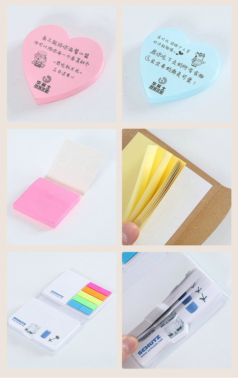 Color Combination Sticky Note Customized Logo Creative Cute Notepad Note Sticker Memo Notes Customized