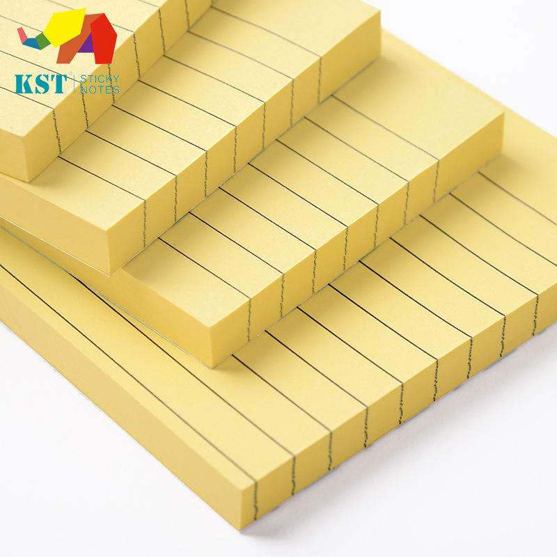 Office Supplies Horizontal Line Printing Sticky Notes Note Sticker Can Be Repeatedly Pasted Post-It Notes Announcement Stickers Factory Wholesale