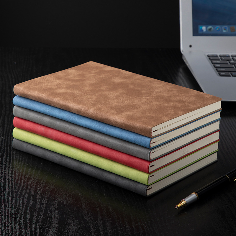 Business Notebook Pu Soft Leather Sticker Core Notebook Student Diary Book A5 Office Notepad Custom Logo Business Notebook Pu Soft Leather Sticker Core Notebook Student Diary Book A5 Office Notepad Custom Logo