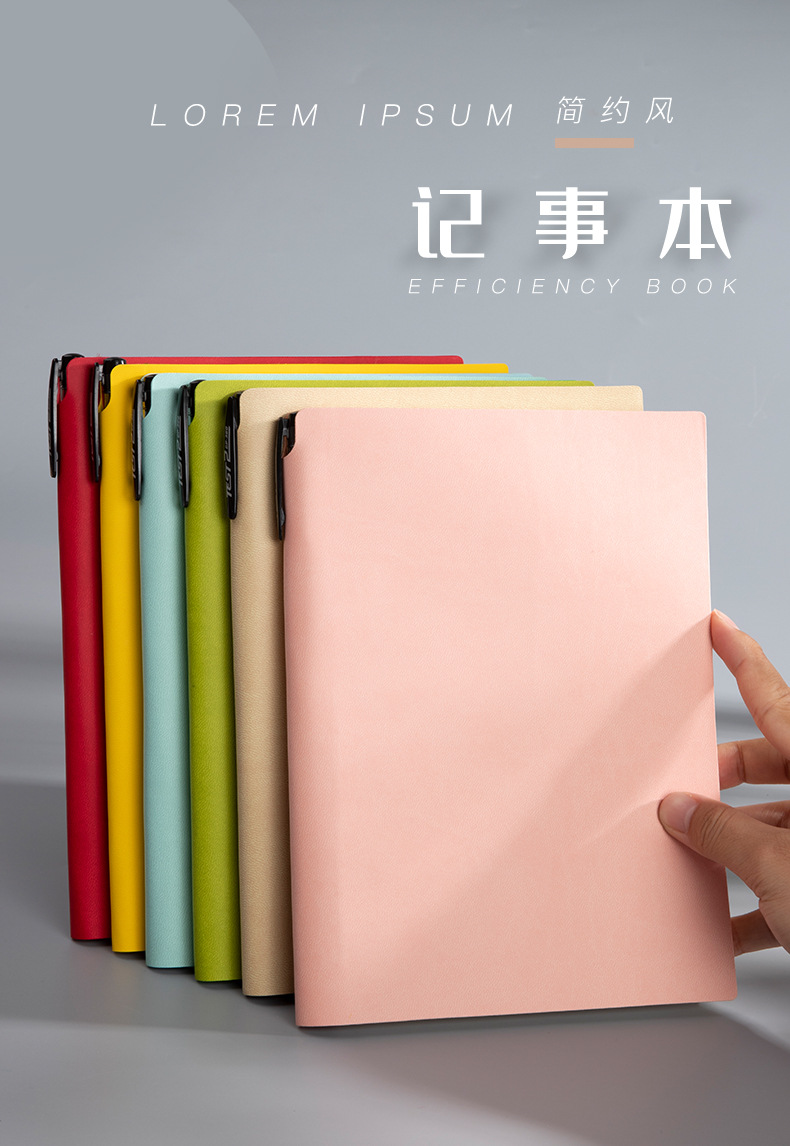 Factory A5 Imitation Leather PU Notepad Student Writing Notebook Stick Core Notebook Insert Notebook Custom Logo Factory A5 Imitation Leather PU Notepad Student Writing Notebook Stick Core Notebook Insert Notebook Custom Logo