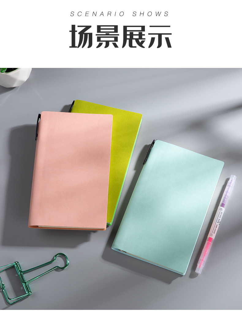 Factory A5 Imitation Leather PU Notepad Student Writing Notebook Stick Core Notebook Insert Notebook Custom Logo Factory A5 Imitation Leather PU Notepad Student Writing Notebook Stick Core Notebook Insert Notebook Custom Logo