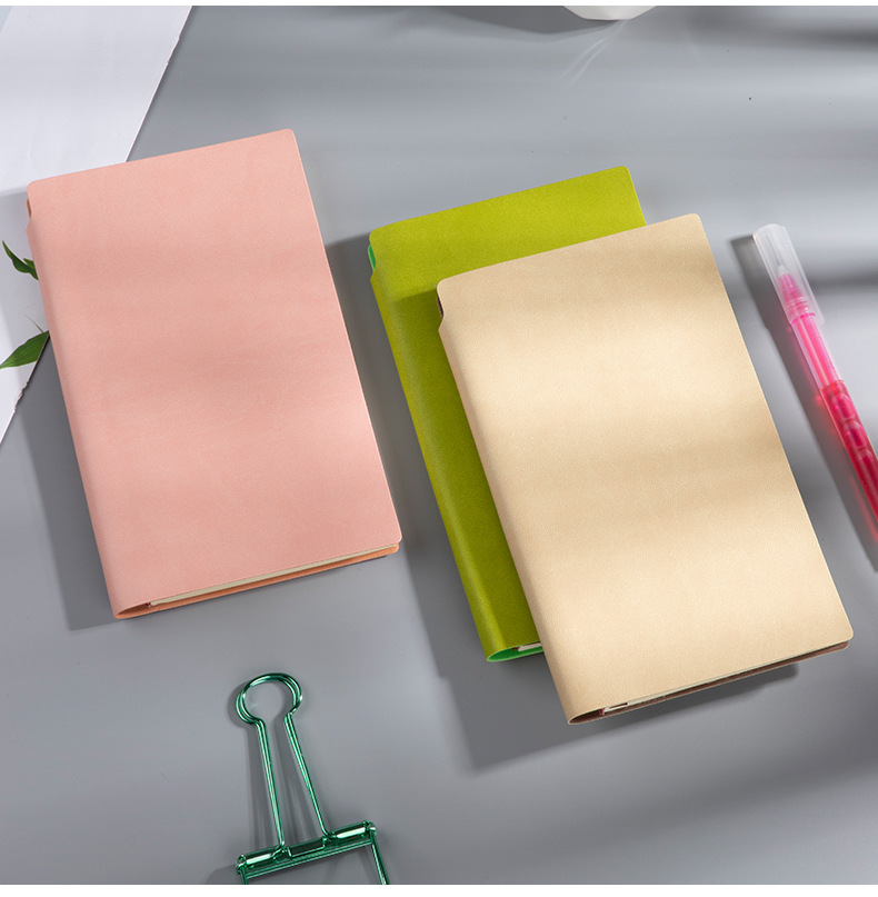 Factory A5 Imitation Leather PU Notepad Student Writing Notebook Stick Core Notebook Insert Notebook Custom Logo Factory A5 Imitation Leather PU Notepad Student Writing Notebook Stick Core Notebook Insert Notebook Custom Logo