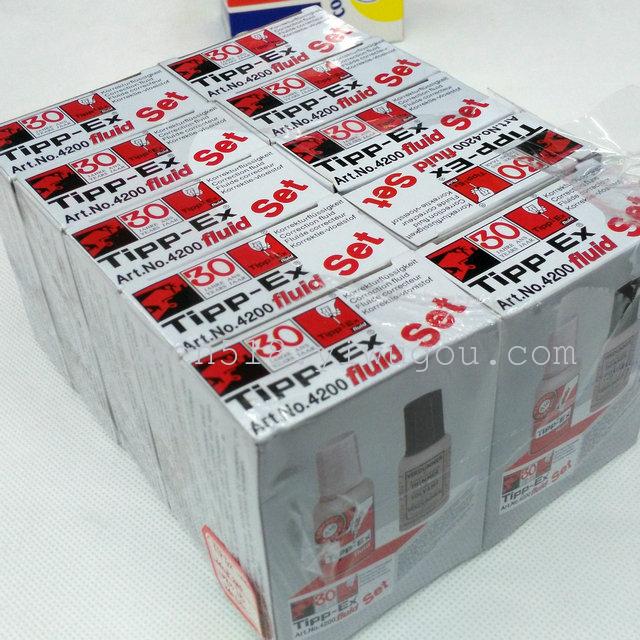 Color box double bottle of correction fluid bottle with brush liquid paper correction fluid