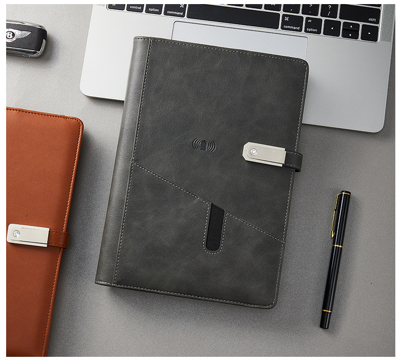 Charging Laptop Mobile Power Notepad with USB Flash Drive Wireless Charging Loose Spiral Notebook Business Meeting Gift Logo Charging Laptop Mobile Power Notepad with USB Flash Drive Wireless Charging Loose Spiral Notebook Business Meeting Gift Logo