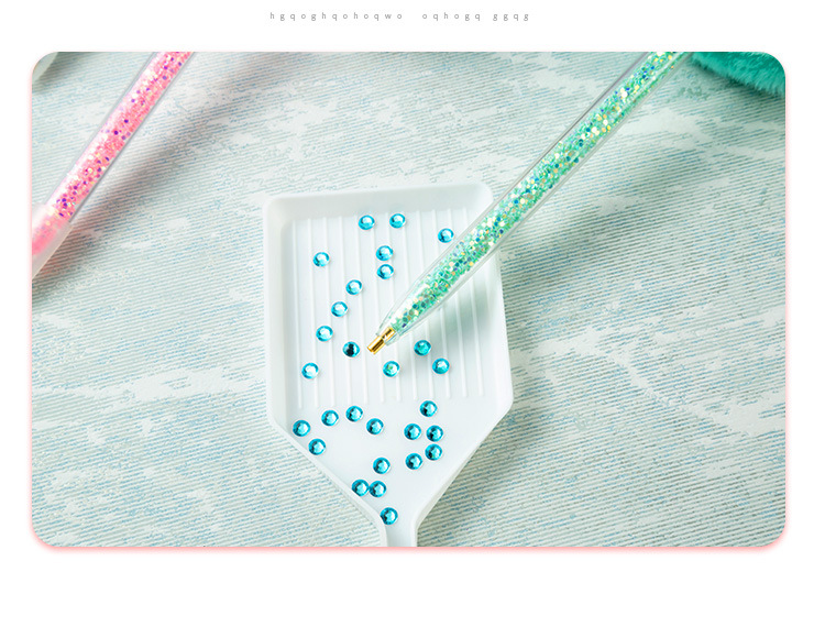 Diamond Painting Tools Spot Drill Pen Cross Stitch Spot Drill Tool Nail Art Sticking Drill Pen Big Hair Ball Diamond Painting Spot Drill Pen