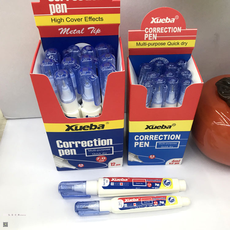 Correction Fluid Correction Fluid Xueba7ml Large Capacity Correction Pen Mini 4Ml Correction Tape Combination Correction Fluid Correction Fluid Xueba7ml Large Capacity Correction Pen Mini 4Ml Correction Tape Combination