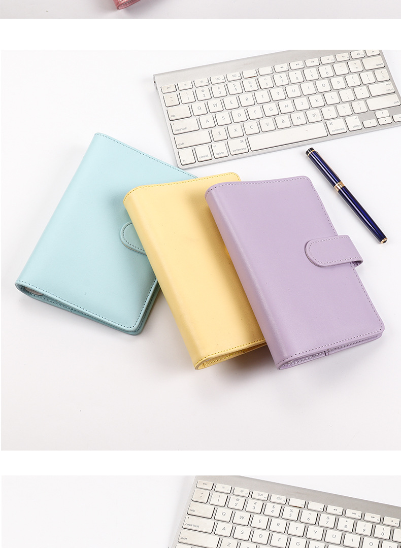Korean Ins Macaron Notebook Wholesale Creative Stationery Girl Heart A6 Journal Book Loose Spiral Notebook Printed Logo