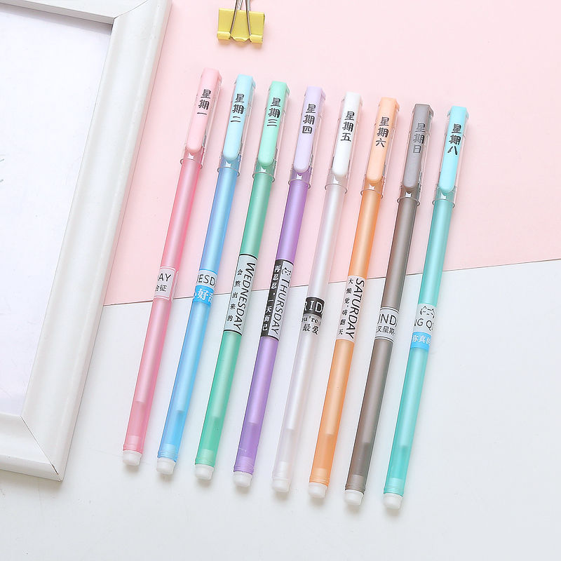 Xueba Pen Black Gel Pen Creative Black Pen Signature Pen 0.5 Black Full Needle Tube Refill Student Ball Pen