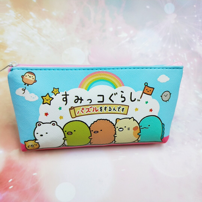 New Style Tuanzi Hexagonal Pencil Case Stationery Box Korean Cute Cartoon Simple Men and Women Student Small Coin Purse Wholesale