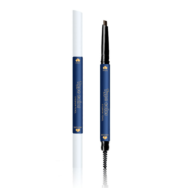 Double-Headed Eyebrow Pencil Triangle Ultra-Fine with Cloud Warehouse Support One Piece Dropshipping