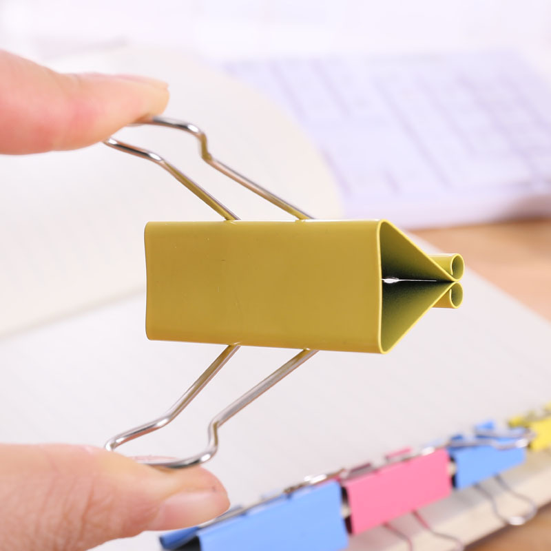 Office Supplies Long Tail Clip Color Document Folder Binder Clip Large and Small Metal Phoenix Tail Ticket Clips Stationery Wholesale