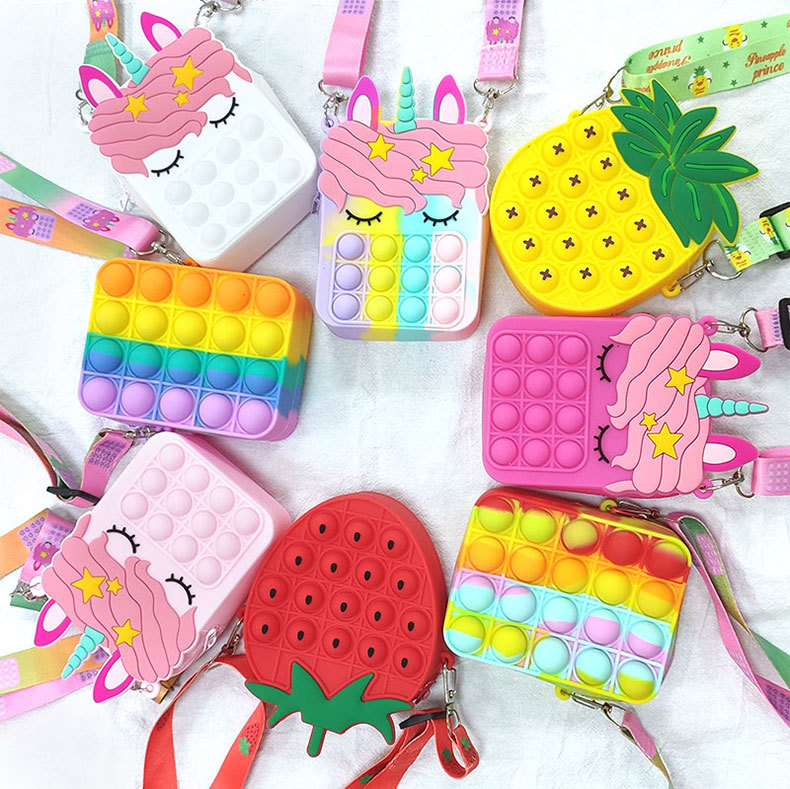 Rat Killer Pioneer Unicorn Bag Pencil Case Handbag Butterfly Bag Horse Head Silicone Coin Purse Crossbody Bag