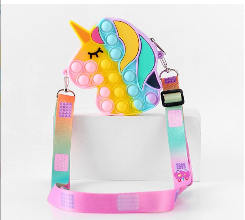 Rat Killer Pioneer Unicorn Bag Pencil Case Handbag Butterfly Bag Horse Head Silicone Coin Purse Crossbody Bag