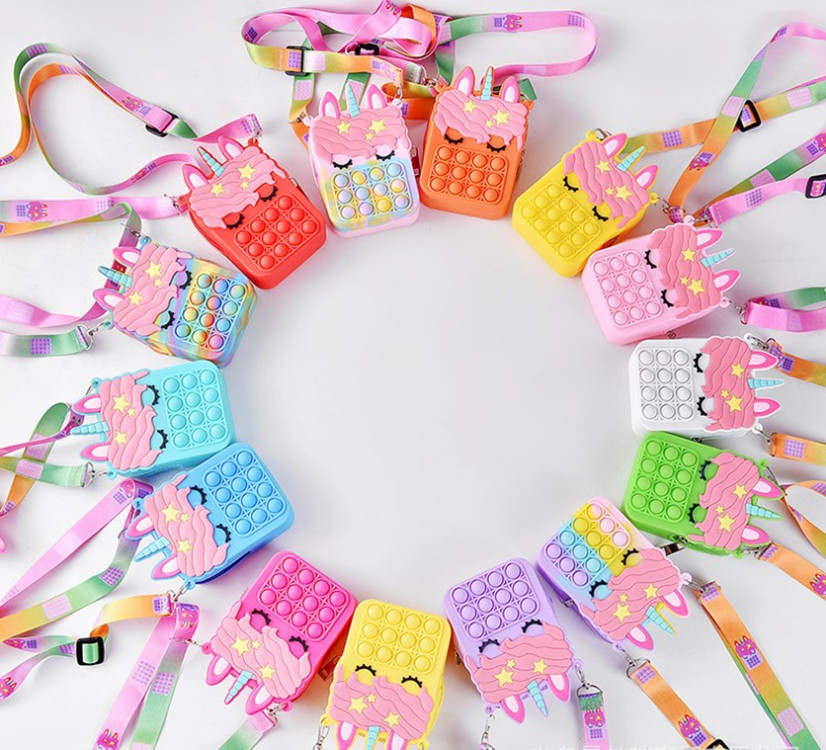 Rat Killer Pioneer Unicorn Bag Pencil Case Handbag Butterfly Bag Horse Head Silicone Coin Purse Crossbody Bag