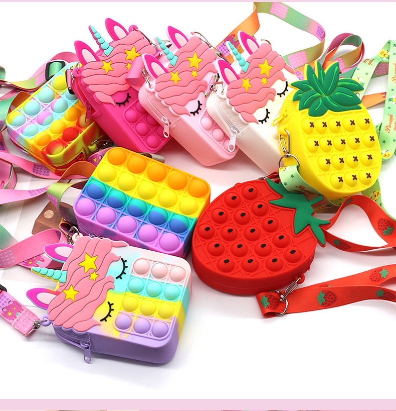 Rat Killer Pioneer Unicorn Bag Pencil Case Handbag Butterfly Bag Horse Head Silicone Coin Purse Crossbody Bag
