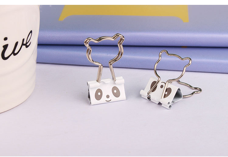 Currently Available Supply Creative Office Supplies Large, Medium and Small Size Metal Hollow Clip Colorful Long Tail Clip Retro Binder Clip