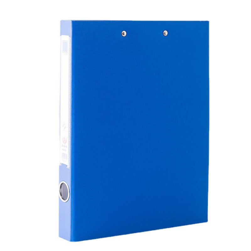 WIDELY 1.5-Inch PVC Semi-Coated Cardboard A4 Folder 331 File Binder Loose-Leaf Folder Fast Clip