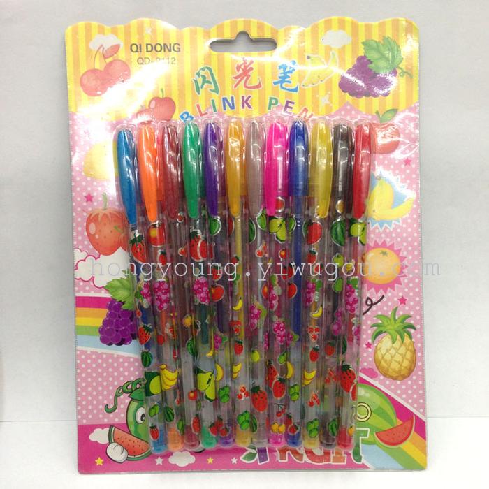 8-color glitter pens, shiny, colored pencil, watercolor, painting graffiti pens 8-color glitter pens, shiny, colored pencil, watercolor, painting graffiti pens