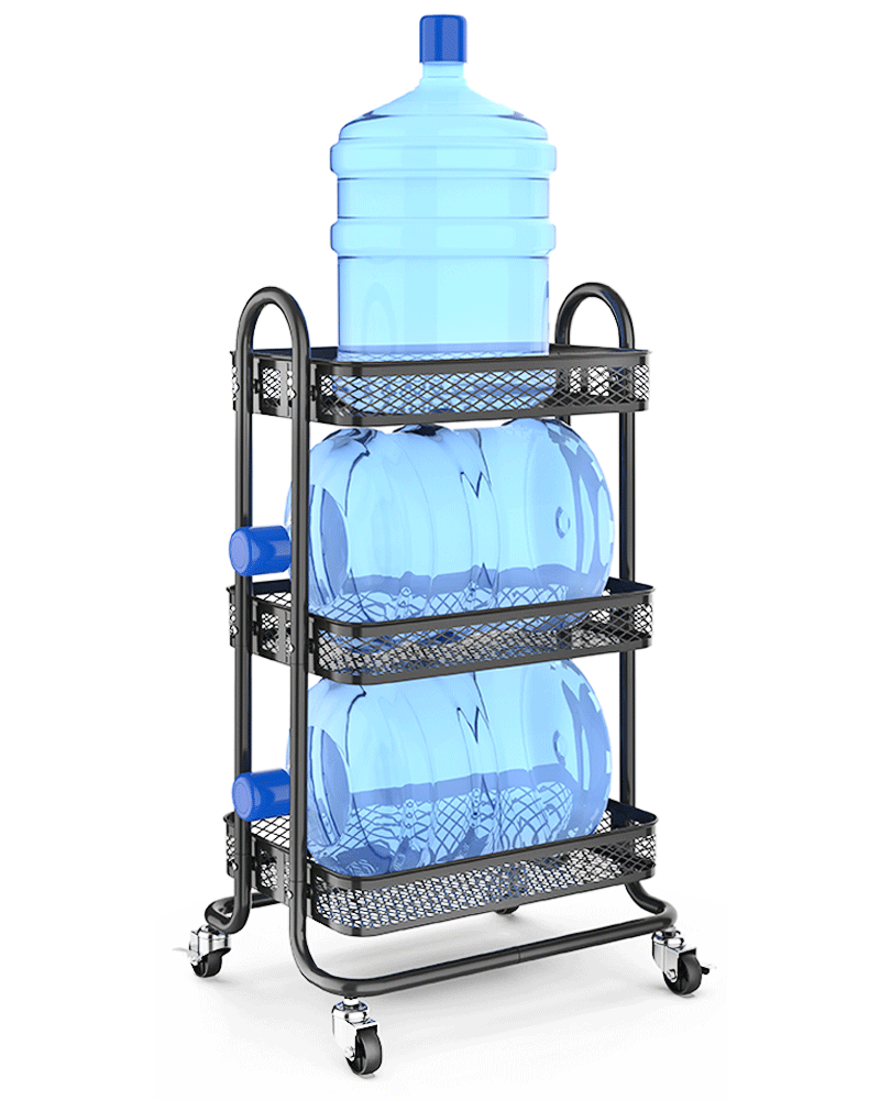 Floor Multi-Layer Storage Trolley Kitchen Storage Rack Household Portable Trolley Pulley Mobile Storage Car Floor Multi-Layer Storage Trolley Kitchen Storage Rack Household Portable Trolley Pulley Mobile Storage Car