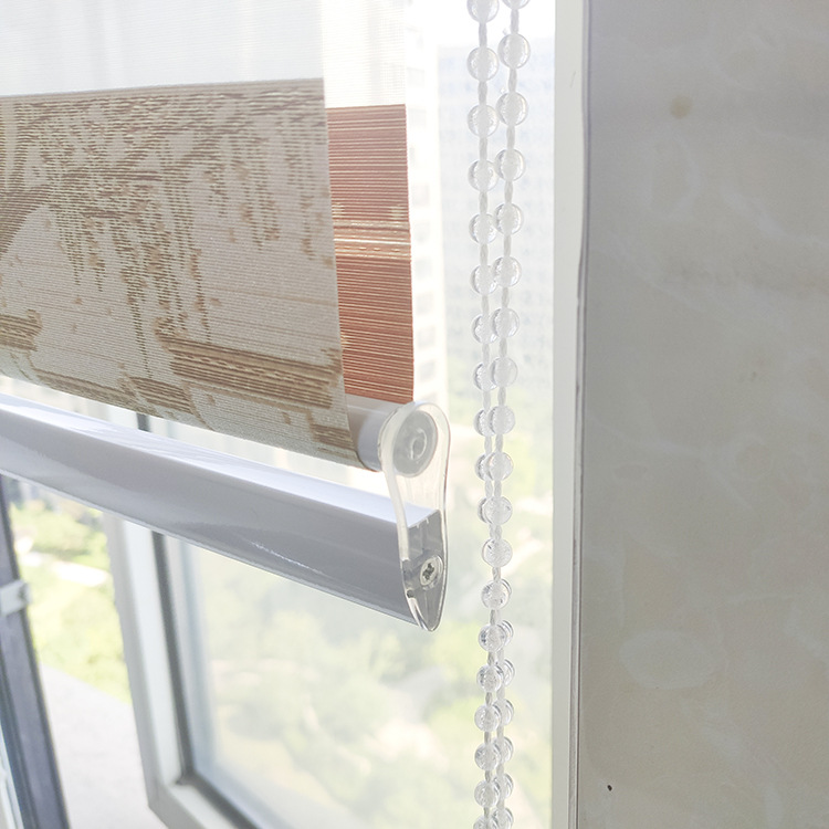 Factory Direct Sales Ancient Style Painting Soft Gauze Curtain Hand Pull Pulley Bedroom Office Thermal Insulation Full Shading Blinds Roller Shutter